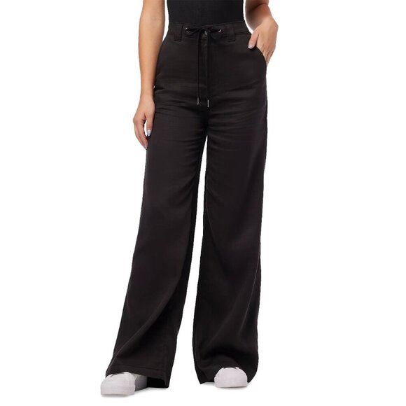 Hudson Jeans womens black casual high rise Tie Front Wide-Leg Pants size 29 - Picture 1 of 13